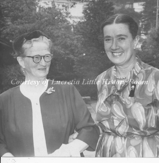 Mrs. Mel Erskine and Mrs. Katherine (Katie) Mills, Circa 1960's. Source: Patch